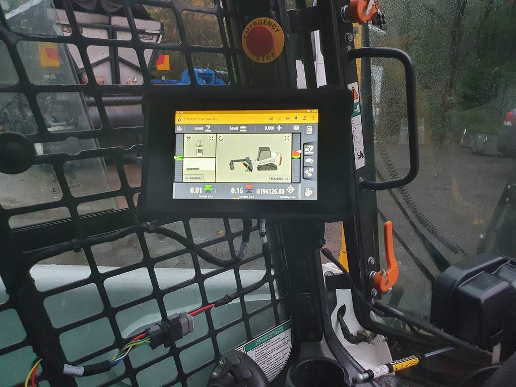 Trimble Earthworks 3D-styrning av kompakta maskiner